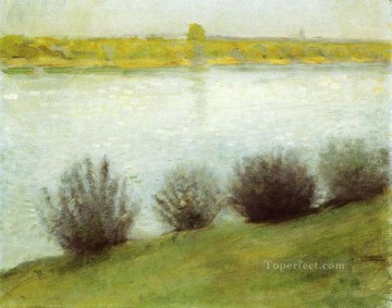ヘルツェル・アウグスト・マッケ近郊のライン川 Oil Paintings